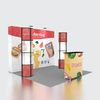 Reusable Portable Fabric Pop Up Display Stands Fairing For Trade Show