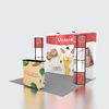 Reusable Portable Fabric Pop Up Display Stands Fairing For Trade Show