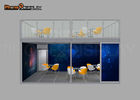 6M*6M Cool Trade Show Booths Three Side Open Modular Exhibition Stand Systems