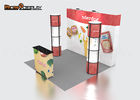 Reusable Portable Fabric Pop Up Display Stands Fairing For Trade Show
