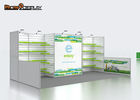 340G Tension Fabric Trade Show Booth Custom Design With Plastic Slatwall Panels