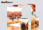 Effective Trade Show Booths , 10*10 FT Conference Booth Design With Aluminum Tube