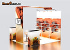 Effective Trade Show Booths , 10*10 FT Conference Booth Design With Aluminum Tube