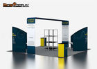 Tension Fabric Exhibition Booth Stand , 20x20FT Trade Show Display Stands