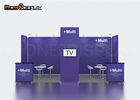 Advertising 10x20 Trade Show Booth Tension Fabric Display Aluminum Backdrop