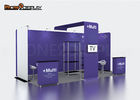 Advertising 10x20 Trade Show Booth Tension Fabric Display Aluminum Backdrop