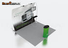 10FT Trade Show Booth Backdrop Display Booth Design With TV Rack CE Approved