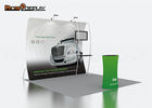 10FT Trade Show Booth Backdrop Display Booth Design With TV Rack CE Approved