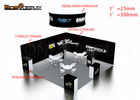 Lightweight Custom Trade Show Booth / Tension Fabric Collapsible Booth Design