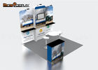 Portable 10ft Custom Trade Show Booth Exhibition Advertising Tension Fabric Booth