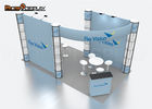 Aluminum Trade Show Exhibit Booths Custom Size With Portable Spiral Tower