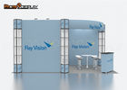 Aluminum Trade Show Exhibit Booths Custom Size With Portable Spiral Tower
