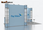 Aluminum Trade Show Exhibit Booths Custom Size With Portable Spiral Tower