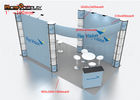 Aluminum Trade Show Exhibit Booths Custom Size With Portable Spiral Tower