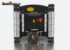 Aluminum Trade Show Booth Folding Spiral Exhibition Tower Display Stand With LED Light