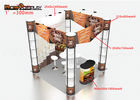 Spiral Tower Folding Portable Trade Show Booth Colorful Trade Show Display Stands