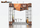 Spiral Tower Folding Portable Trade Show Booth Colorful Trade Show Display Stands
