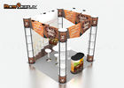 Spiral Tower Folding Portable Trade Show Booth Colorful Trade Show Display Stands