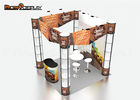 Spiral Tower Folding Portable Trade Show Booth Colorful Trade Show Display Stands