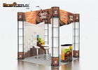 Spiral Tower Folding Portable Trade Show Booth Colorful Trade Show Display Stands