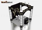 Square Custom Trade Show Booth Manufacturers Spiral Twister Tower Showcase Display Stand