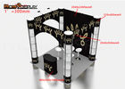 Square Custom Trade Show Booth Manufacturers Spiral Twister Tower Showcase Display Stand