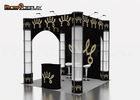 Square Custom Trade Show Booth Manufacturers Spiral Twister Tower Showcase Display Stand