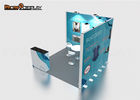 Waterproof Modular Trade Show Booth Design Two Open Side For Expo Exhibition