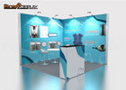 Waterproof Modular Trade Show Booth Design Two Open Side For Expo Exhibition