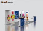 Durable Portable Exhibition Booth 3x6 Aluminum Frame With Tension Fabric