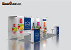 Durable Portable Exhibition Booth 3x6 Aluminum Frame With Tension Fabric