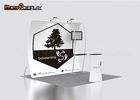Custom Made Trade Show Booth Displays 10x10 With 100% Polyester Fabric Stand
