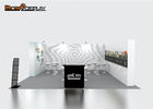 Printed Fabric Pop Up Exhibit Booth 10FT/ 20FT Straight Shape for Banner Stand