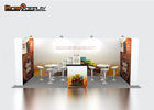 Custom Printed Trade Show Exhibit Booths / Portable Pop Up Display Stands For Exhibition