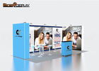 Square Style Backlit Trade Show Booth Portable Tension Fabric Display