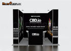 Lightweight Expo Display Stands , Aluminum Backlit Fabric Trade Show Booth