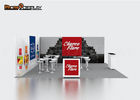 Quick Pop Up Exhibit Booth Custom Color For Advertising Picture Fabric Display