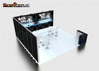 Reusable Frameless Modular Exhibition Stand Design 20x20ft With CMYK Heat Transfer Printing