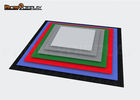 7mm Thickness Interlocking Trade Show Flooring / White Interlocking PVC Floor Tiles