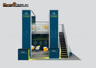 Aluminium Double Decker Trade Show Booth / Portable Modular Booth Design