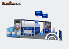 Free Standing 20x20 Trade Show Booth Design Easy Set Up SGS Approved