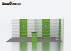 3x6 Aluminum Modern Exhibition Booth Custom Color With Lights / Slatwall