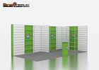 3x6 Aluminum Modern Exhibition Booth Custom Color With Lights / Slatwall