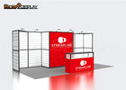 Durable Cool Trade Show Booths Thin Slatwall Custom Portable Exhibition Stall