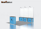 Creative Design Slatwall Trade Show Booths Tension Fabric Material With Lights