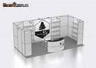 Custom Trade Show Booth Design Square Trade Show Display Shelving With Slatwall