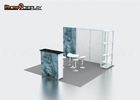 Backlit Brighten Slatwall Trade Show Booths / Trade Fair Booth Design