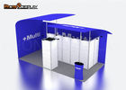 Custom Portable Trade Show Booth Set Up 3x6 Size With Slatwall SGS Certified