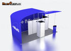 Custom Portable Trade Show Booth Set Up 3x6 Size With Slatwall SGS Certified