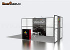 Portable Slatwall Trade Show Booths 10x20 , Aluminum Extrusion Modular Exhibition Booth